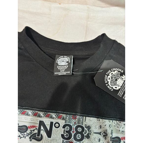 Crooks & Castles T-Shirt Graphic Men's Size M Short Sleeve Back Crew Neck NWT - Picture 5 of 8